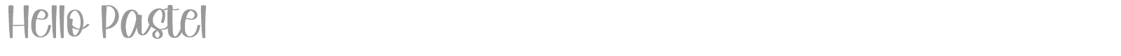 Hello Pastel font preview